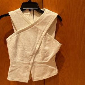 Fully lined designer vest top
